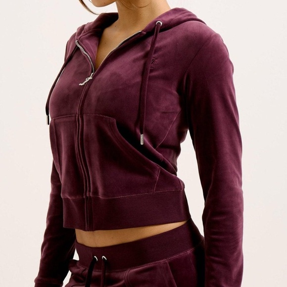 JUICY COUTURE 1990's Port Velour Basics Hoodie NWT Women's Size Large NWT - Picture 1 of 12